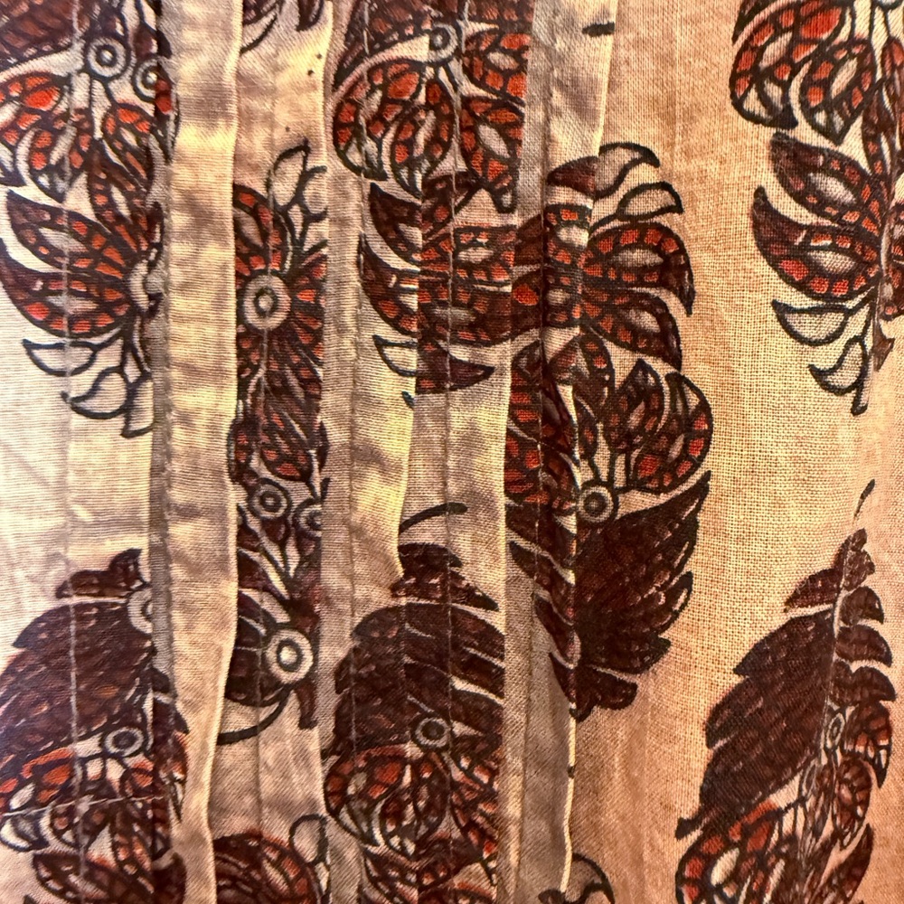 Jaded Gypsy Victoria Block Print Cotton Tunic Mini Dress sz OS - Picture 6 of 11